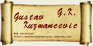 Gustav Kuzmančević vizit kartica